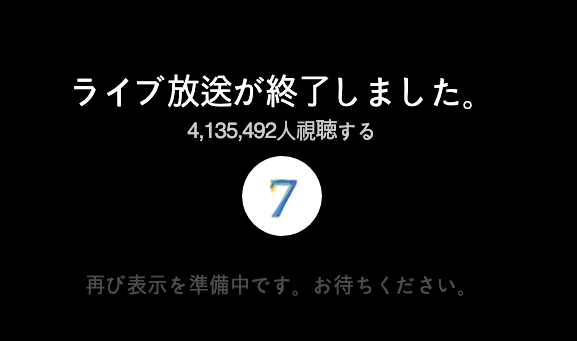 413万人が見るのか・・ 