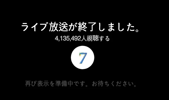 413万人が見るのか・・ 