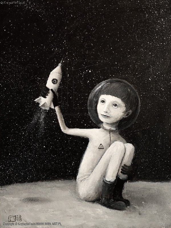 krzysztof_iwin's tweet photo. Krzysztof Iwin – „Kosmonauta” akryl, płyta 30x40cm (2018) https://t.co/GNR6Rzjuvm #kosmos #chłopiec #dziecko #czarnobiałe #30cm #40cm #2018r #biele #czernie #szarości #art #painting #Iwin #KrzysztofIwin #obrazy #galeria #malarstwo #akryle ... https://t.co/ScCp7trysE