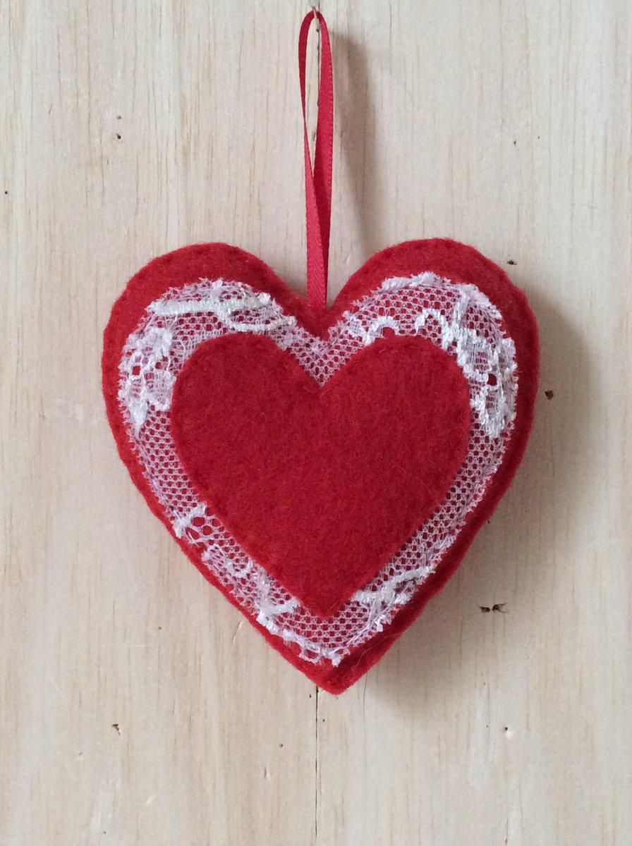 Excited to share this item from my #etsy shop: Red and white lace Valentines heart, that will be perfect gift for her this valentines #housewares #homedecor #red #wedding #valentinesday #white #bedroom #fortheoneilove #giftformywife etsy.me/36i27FE