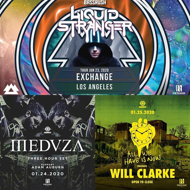 RaveLoop's tweet image. ☃️Get your #LiquidStranger #Meduza #WillClarke @ #ExchangeLA tix 👉RaveLoop.com @liquidstranger @meduzamusic @djwillclarke
#RaveMeetup
#Bassrush
#InsomniacClubs
#InsomniacEvents
#RaveSave
#RaveLoop
#PLUR
#PromoCode
#TerryPham ift.tt/37hHzOS