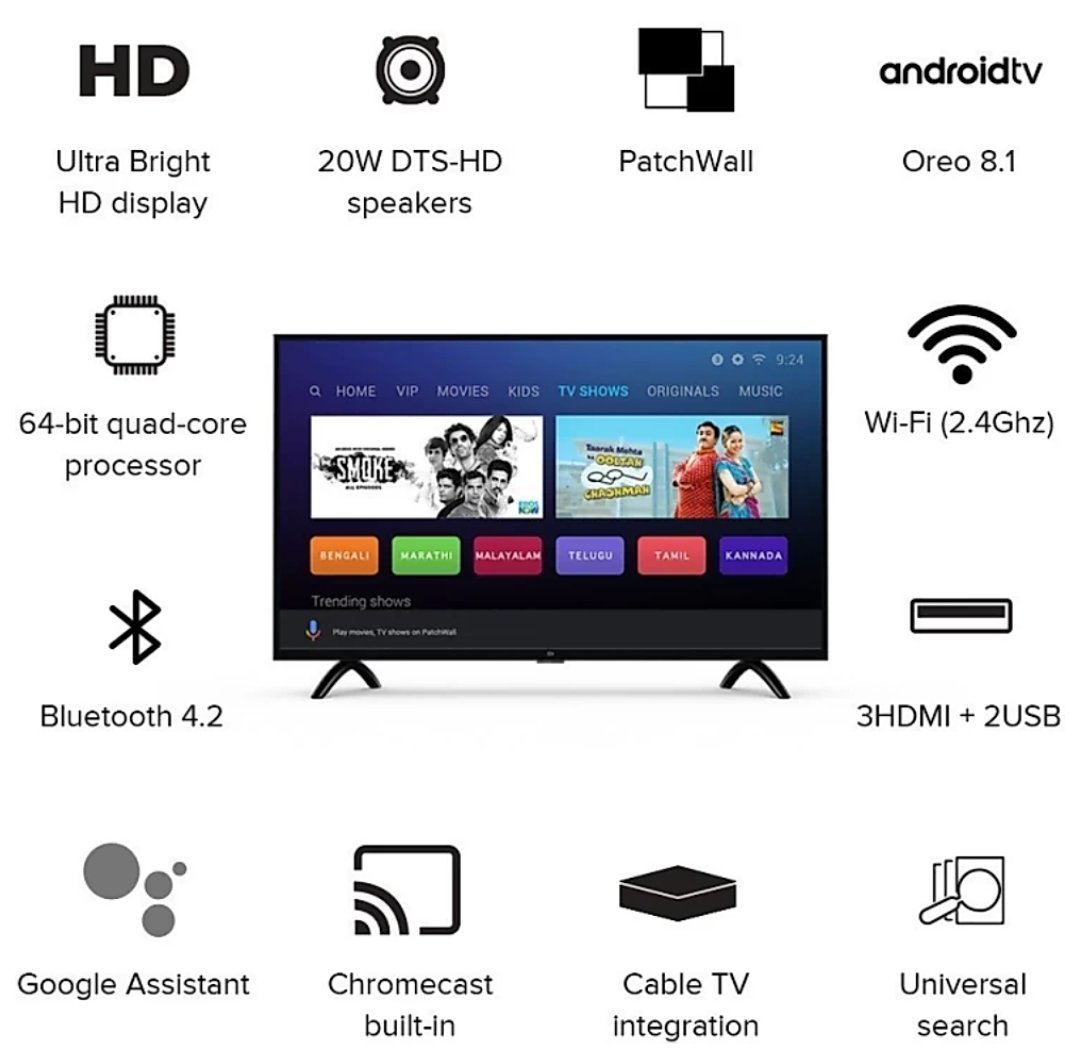 Ktech360's tweet photo. Which Smart Tv should you buy?
Mi LED Smart TV 4A PRO 80 cm (32) inch  Android: https://t.co/X6jjkVcuzy

#flipkart #justhere #mi #smarttv #androidtv #android #ktech360 #bestsmarttv #tvtime #RepublicDay #Sales @XiaomiIndia @MiTVIndia https://t.co/lsqvpDDFnU