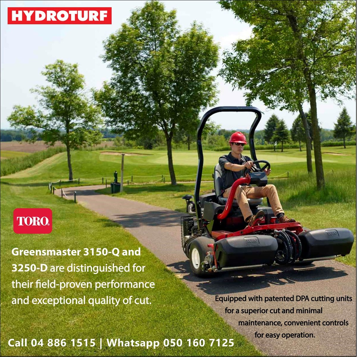 Hydroturf International on Twitter "Greensmaster 3150Q and 3250D are