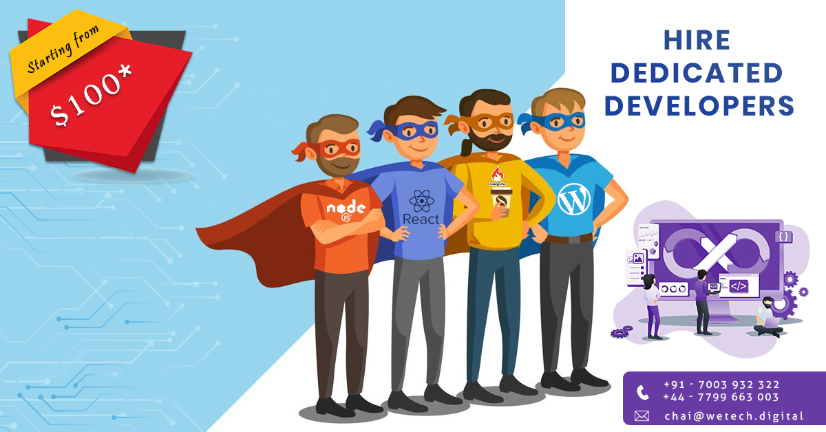 WetechDigital's tweet photo. One-stop to all your IT development needs. Try our "hire dedicated developers" service for website, mobile app and software development.
Call us at +91-7003932322/+44-7799663003
or Visit https://t.co/bjbIsL3FwH
#hiredevelopers #hirededicateddeveloper #india #uk #canada #australia https://t.co/zBRxP6kKAO
