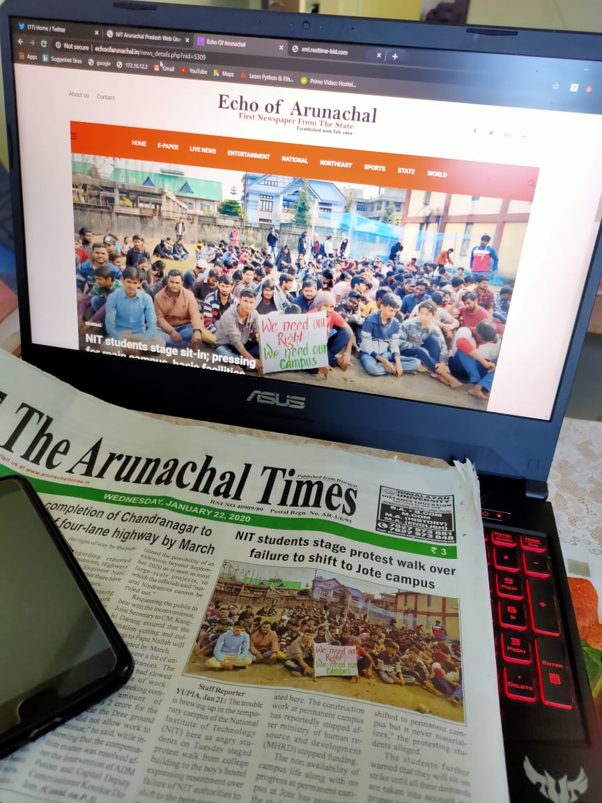 SagarRajPushkar's tweet photo. We need our right, 
We want our campus.

#NITArunachalPradesh
#ArunachalMangeCampus 

@ArunachalCMO 
@PemaKhanduBJP 
@HRDMinistry 
@ndtv 
@arunachaltimes_ 
@indiatv 
@narendramodi 
@ArvindKejriwal
@DrRPNishank
@ajtak_news
@DrPudur
@KirenRijiju https://t.co/poa2ySq1TP