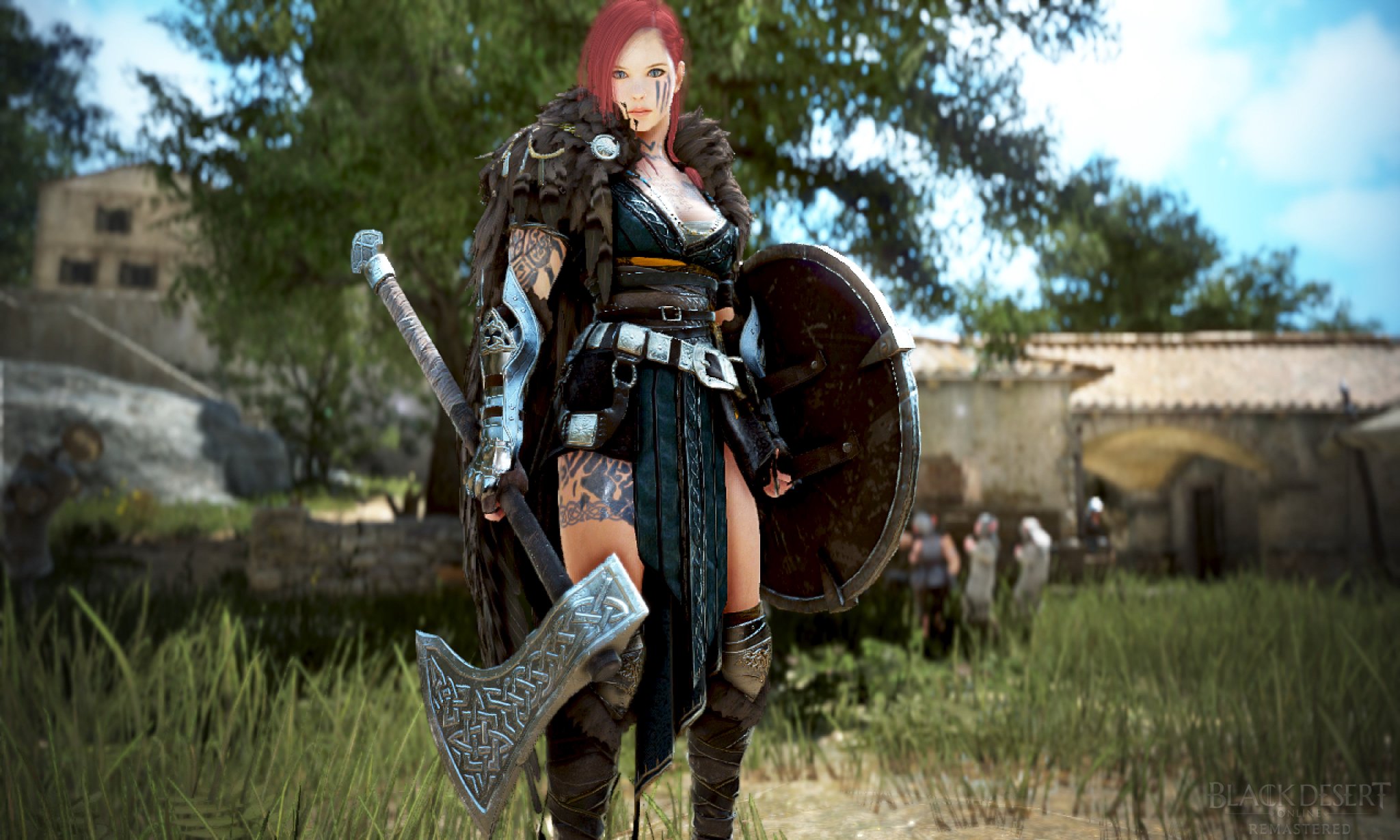 マル 黒い砂漠 ガーディアン 新しいクラスのガーディアンカッコイイ グルニル装備 襟元モフモフでいい雰囲気 黒い砂漠 Blackdesertonline 黒い砂漠pc