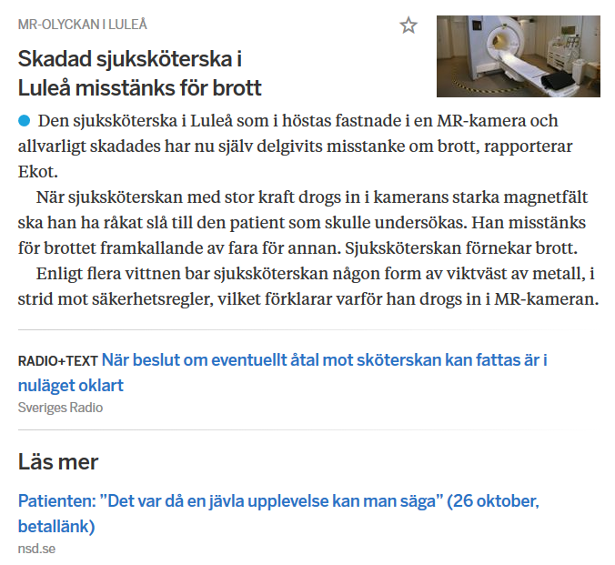 AEskilsson's tweet photo. Norrländska Socialdemokraten visar var rubrikskåpet ska stå längst ner i bilden här i den märkligaste nyheten med mr-maskiner och viktväst som jag läst den här veckan: https://t.co/XSIMaP69Mg