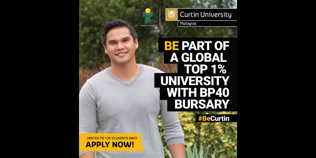 CurtinMalaysia's tweet photo. 🌏👩🎓👨🎓Now with #YayasanSarawak’s special #BP40 Bursary Scheme, Sarawakian Bumiputera students can get a world-class Australian education and world-recognised Curtin degree at #CurtinMalaysia.
Find out more at https://t.co/fuiCockwCf
#CurtinMalaysia #BeCurtin #1inBorneo #Curtin https://t.co/CQpw5vhhV3