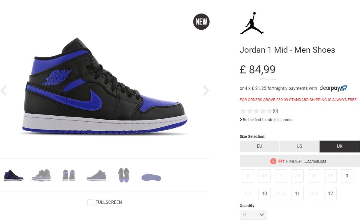 air jordan 1 mid royal blue footlocker