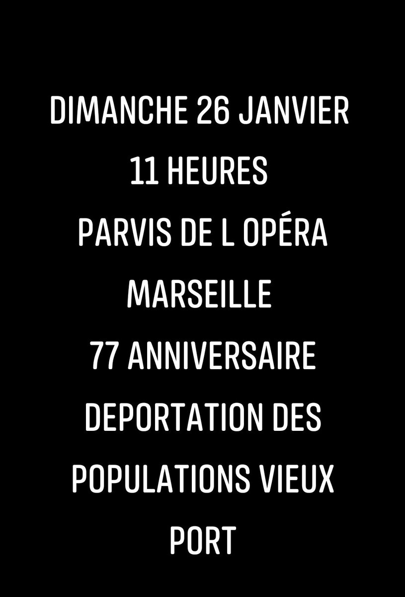ParolesMemoire's tweet photo. Rafle du VieuxPort à #Marseille
23 Janvier 1943 à 1h
🏢 Eugène Levy est arrêté par la Police Française au 43 rue d’Aubagne
◼️ #WeRemember &amp; RDV DIM 26/01 pour le 77e ANNIVERSAIRE DES RAFLES DE L’OPERA et VIEUXPORT
✅ à 10h Place du 23 Janvier 1943
✅ à 11h s/ le parvis de l Opera https://t.co/RAV69iT0xh