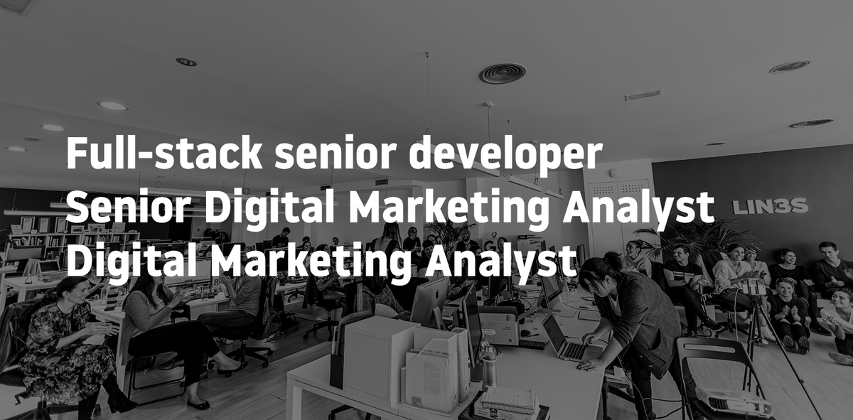 lin3s's tweet photo. En #LIN3S buscamos varios perfiles. ¿Te un3s?
- Full-stack senior developer: https://t.co/BZa8Jis414
- Senior Digital Marketing Analyst: https://t.co/fNfBWmLpi6
- Digital Marketing Analyst: https://t.co/RmzBUvAk52

Ayúdanos a ser mejores. #LIN3SAW #LIN3SDEV https://t.co/i1Iw6Nkloi