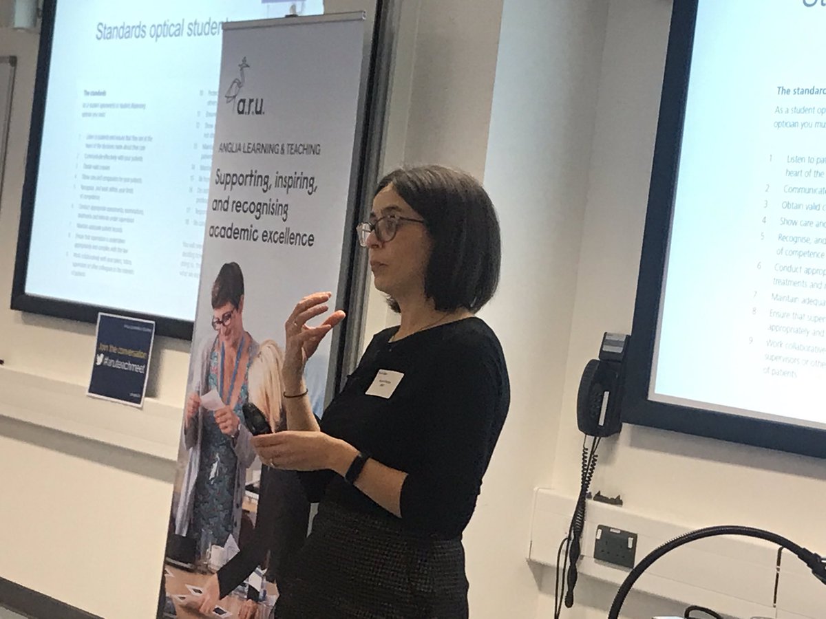 AngliaLTA's tweet photo. Students enjoy working with other people in Team Based Learning whom they wouldn’t usually meet.  It pushes some students out of their comfort zone but it’s good for their future professions, says Dr Marta Vianya @aru_fse #aruteachmeet https://t.co/YJkEpAGO3Y
