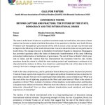 Photo by South African Association of Political Studies (@SAAPSZA)