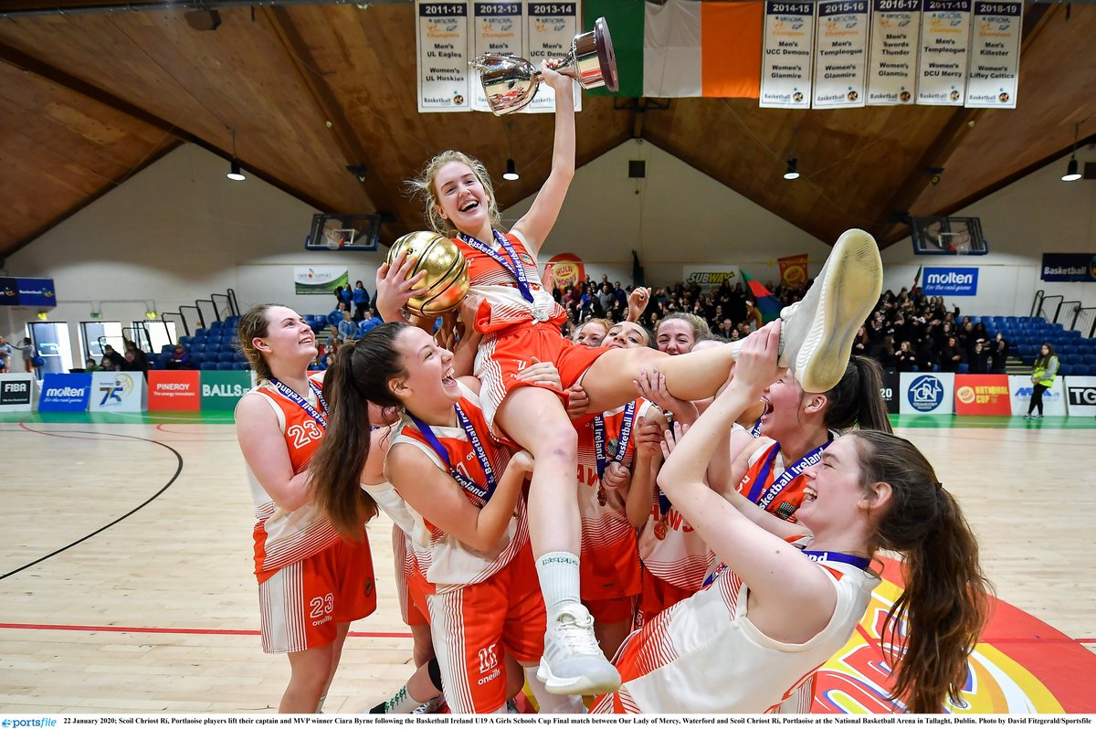 BballIrl's tweet photo. The smile says it all! Congratulations to @ScoilChriostRi1 who were crowned U19 A Girls All Ireland Schools Cup Champions!

@plaoisepanthers @20x20_ie #womeninsportire #AllIrelandSchoolCup https://t.co/I4bdN3o5dG