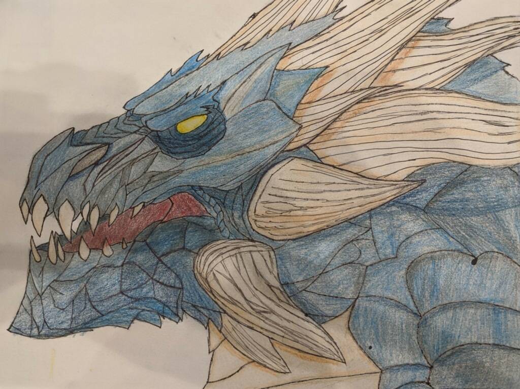 SkulldsArts's tweet photo. Some #traditionalart for once. This is my first time experimenting with color pencils and linework together. I think it came out pretty good for my first try ever. I guess I did learn something from all that drawing
#Dragon #lightningdragon #colorpencil #handmade https://t.co/joEFX3cP4r