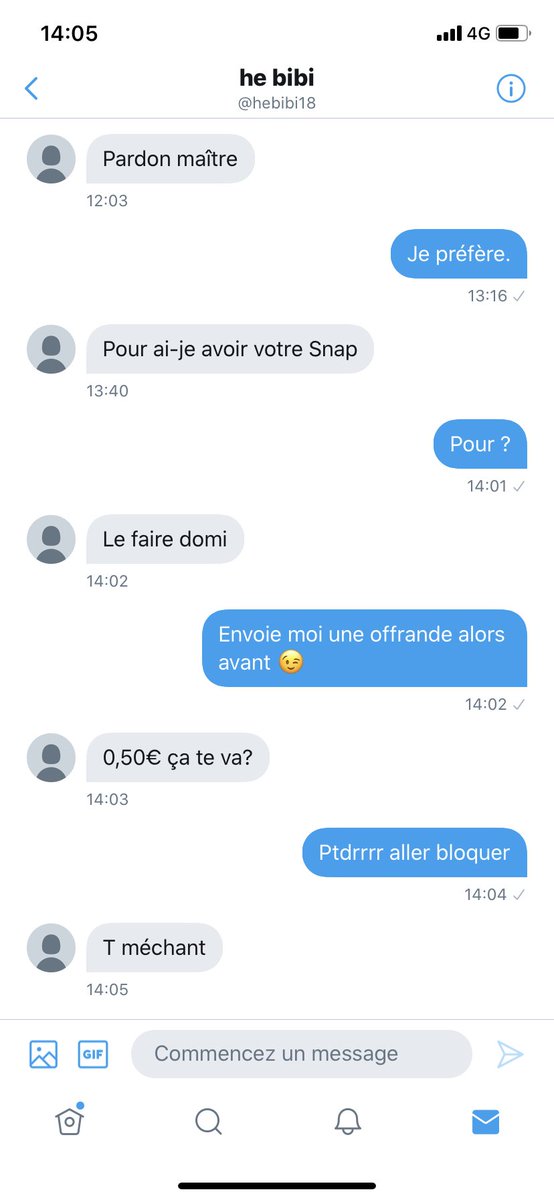 masterDmf's tweet photo. @hebibi18 a bloquer π regardez Γ§a, 0,50β¬ ont est oΓΉ lΓ ? #fakeslave https://t.co/6RxE3yMitX
