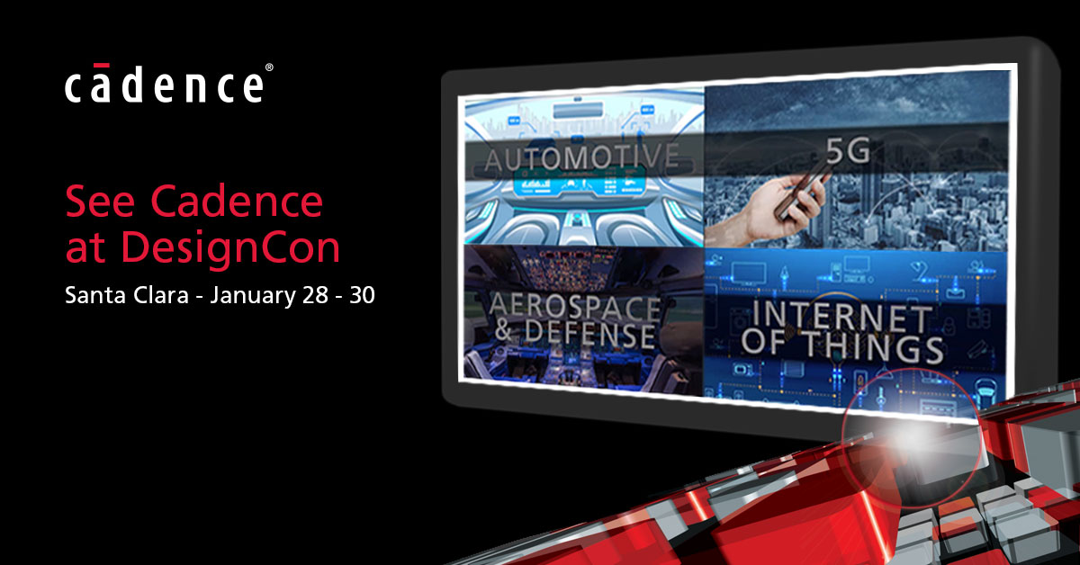 #DesignCon: Learn in our free educational sessions on SI/PI, advanced IC packaging, and system analysis with <a href="/ADI_News/">Analog Devices, Inc.</a>, <a href="/MediaTek/">MediaTek</a>, Samsung Foundry, and more.

Get a chance to win a high-tech prize for each #Cadence session you attend! 🎟

Sign up now ➡️ bit.ly/2urJHVP