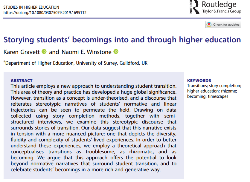 hintondm's tweet photo. #JoinUs for @UoB_HEFi #ReadingGroup! #CPD #UKPSF
#Feb20 Teachers’ emotions,
#Mar20 Storying students’ becomings into and through #HigherEducation,
#Ap20 What #students don't make of #feedback
Details here: https://t.co/sXTnpC2nhN https://t.co/3g5mYCIMGB