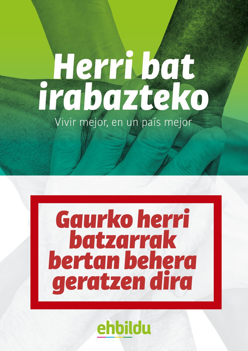 🔴Haimar Altuna, Antton Lopez Ruiz, Oihana San Vicente eta Oihana Garmendiaren atxiloketak direla eta, gaur egitekoak ziren herri batzarrak bertan behera geratzen dira.

🤝Atxilotuei elkartasuna adierazteko, herrietan egingo diren mobilizazioetan parte hartzeko deia egiten dugu.