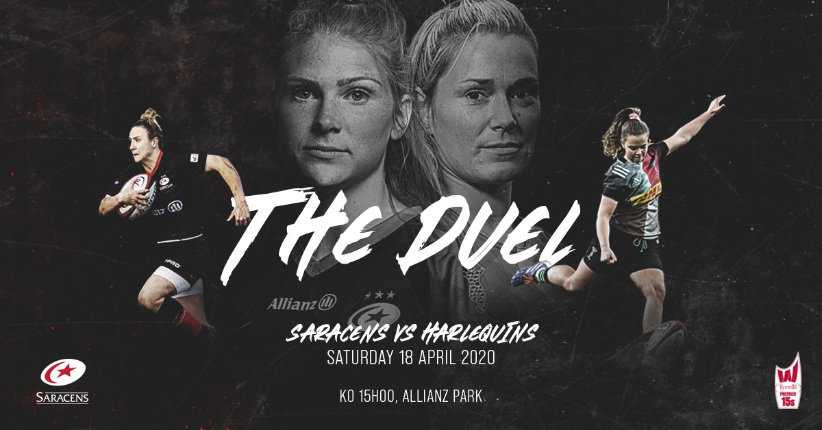 The Duel is coming to Allianz Park...

Power. Pride. Passion

World-class sport, in north London

Get your tickets now: bit.ly/30HYaJ6

#TheDuel #TogetherSaracens ⚫🔴