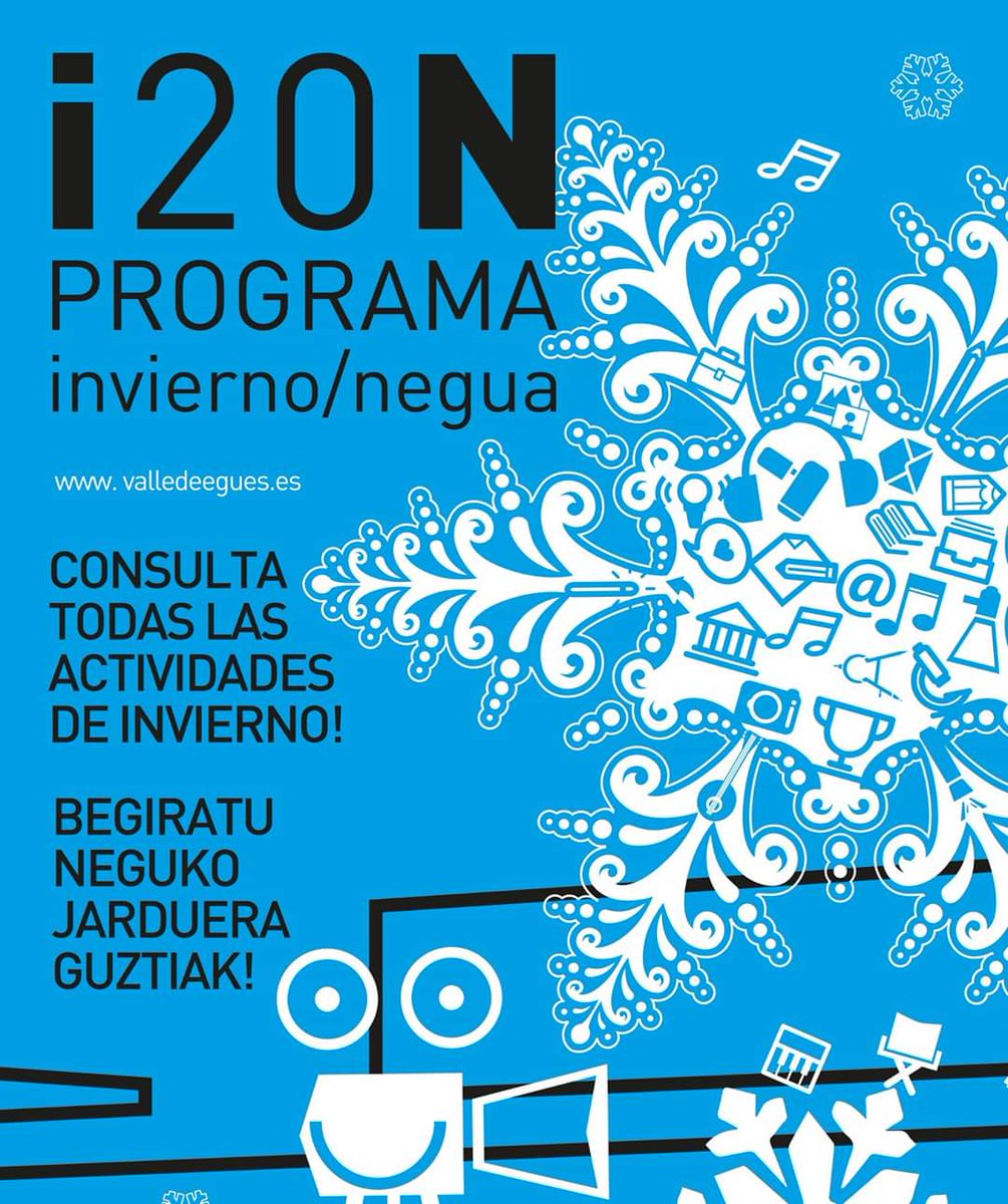📖📖 PROGRAMA DE LAS ACTIVIDADES DE INVIERNO | NEGUKO PROGRAMAZIOA

👉 Consulta todas las actividades de invierno, en este enlace. Begiratu neguko jarduera guztiak, esteka honetan: valledeegues.com/wp-content/upl…