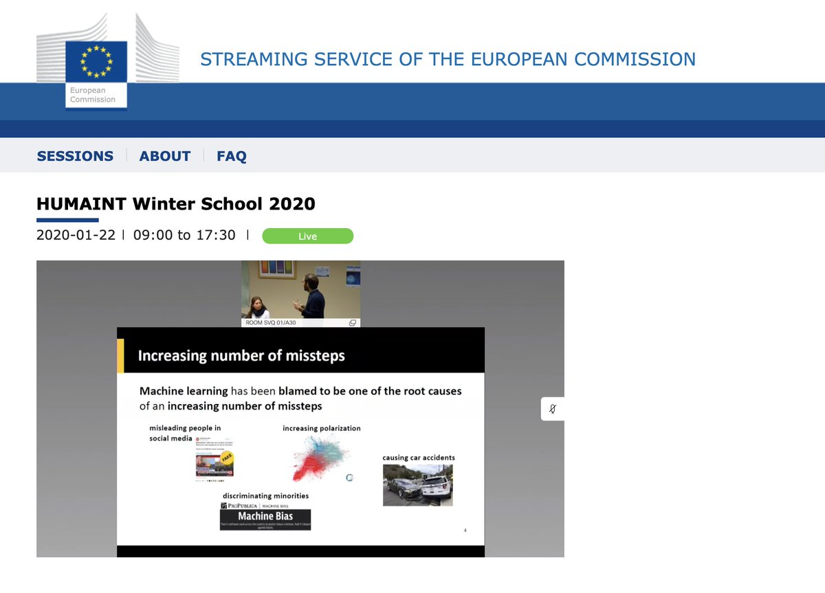 ManelSlokom's tweet image. #HUMAINT winter school, 2020
"ML has been blamed to be one of the root causes of an increasing number of #missteps: misleading people in SN, increasing #polarisation, #discriminating minorities"
ML has been developed for #automation.
Passively collected data is a #passive setting