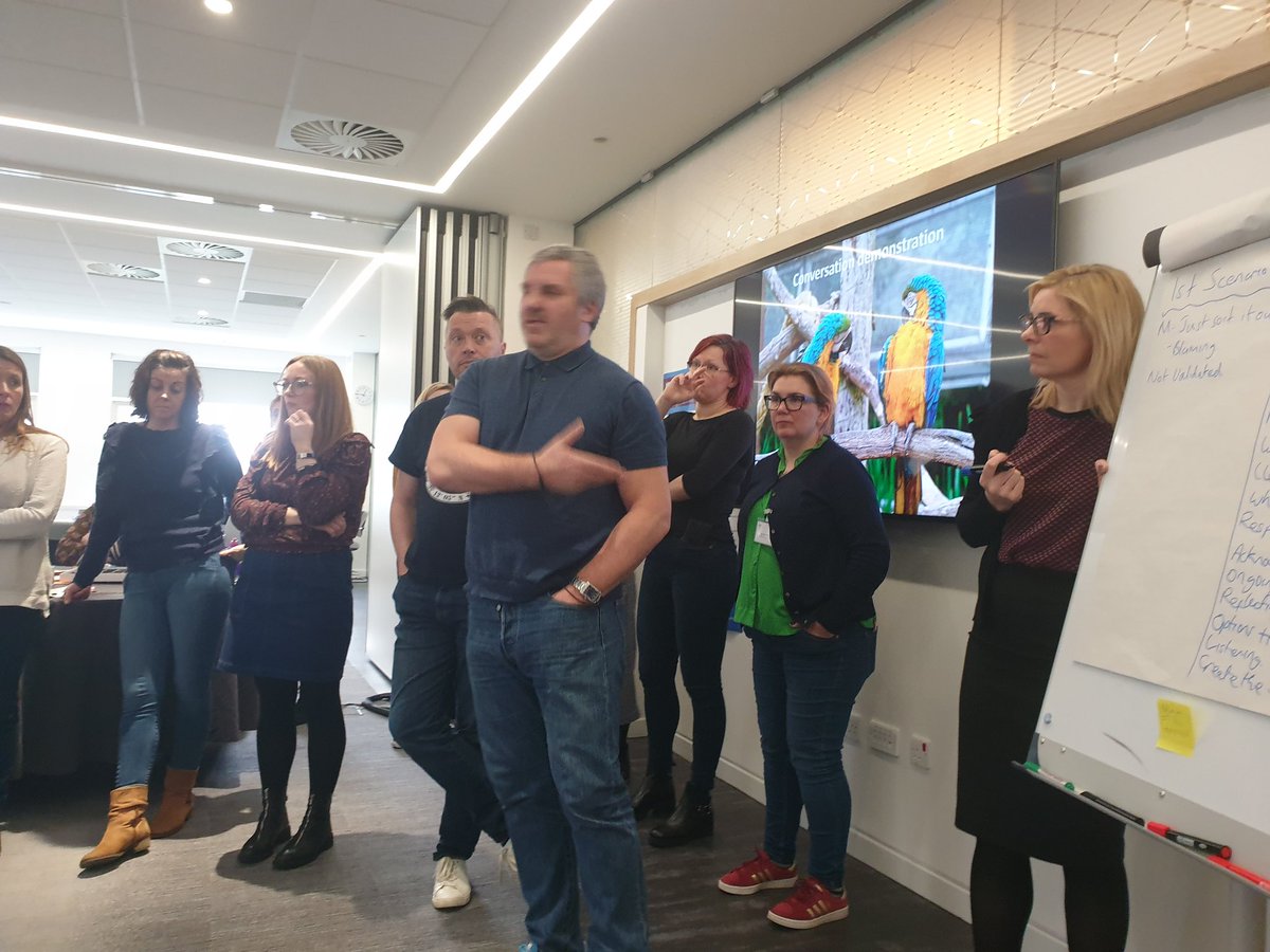 Catriona_Hayes's tweet photo. #ScILc21 discussing the benefits of a good coaching conversation - demonstrated with great acting skills by @michaelcn67 and @julia_mackel 👏👏😍🌻 https://t.co/AIOQwINx0w