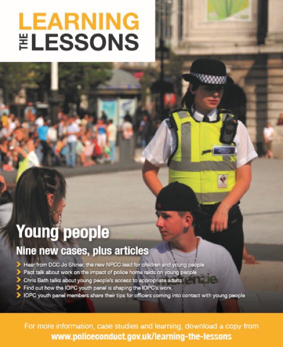 policeconduct's tweet photo. Lots of great work being done by young people, police and other orgs in our Learning the Lessons mag. Features views from our Youth Panel, @PoliceChief’s lead for young people on their vision for the future &amp; great articles from @PACTS and @AA_NAAN 

https://t.co/Eyi7IIotFp https://t.co/3xeptqtiNH