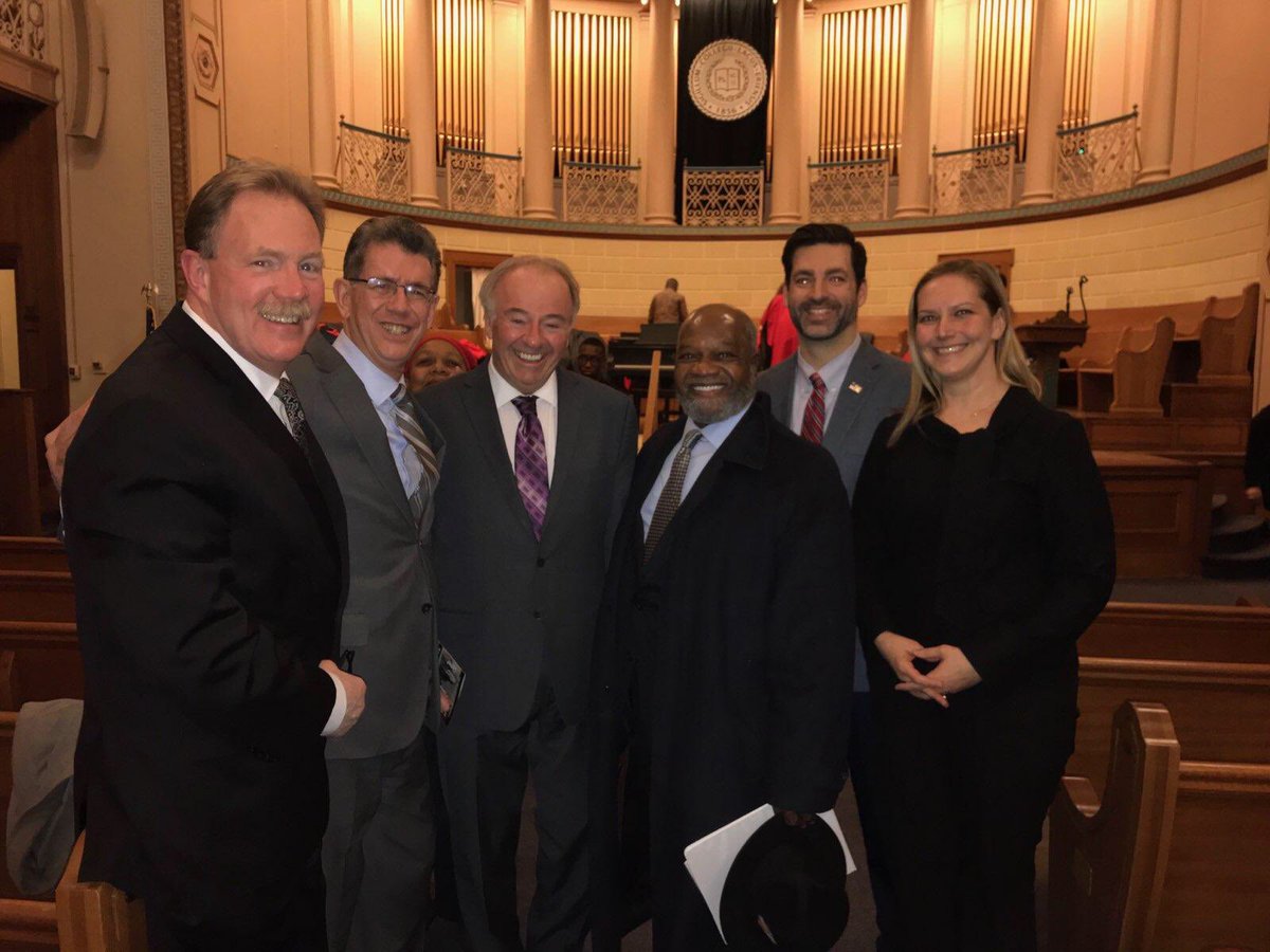 Rep_Troy's tweet photo. On Monday, I and my colleagues on the local #DemTicket attended a Martin Luther King Day event at Lake Erie College. We witnessed a wonderful and inspiring performance by the Harvey High School Gospel Choir, and a stirring speech by Harry Boomer. https://t.co/FiZZhuIvVj