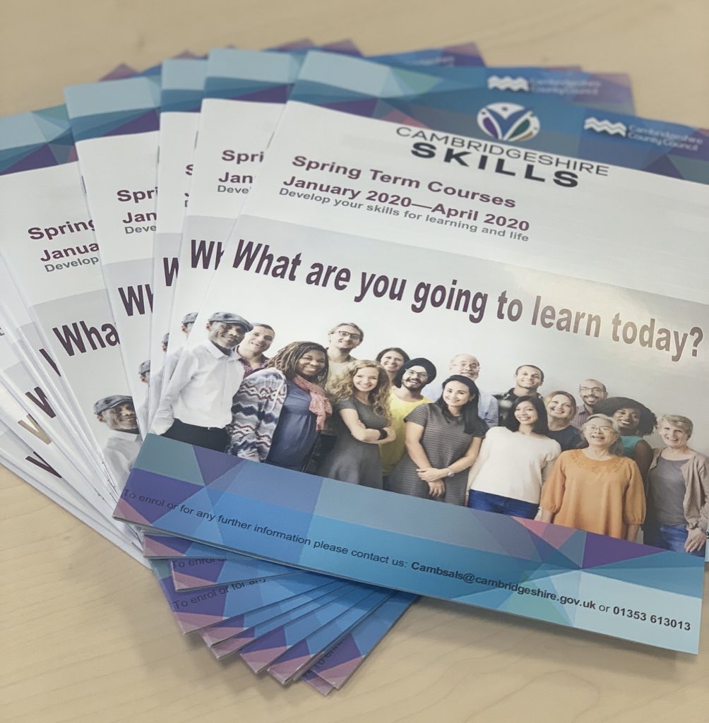 Why not visit our dedicated &amp; friendly staff at Ely Library today for our Information &amp; Enrolment event? We’re on hand to help you enhance your career prospects &amp; gain new knowledge and skills until 3pm. What are you going to learn today? #adultlearning #cambsskills #learning