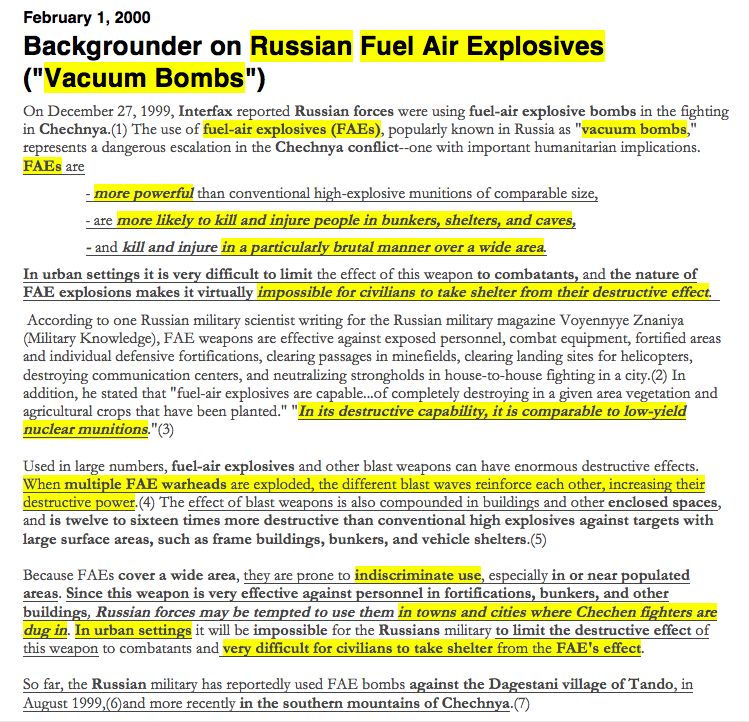 junia⬜️🟥⬜️🇺🇦 on Twitter "Backgrounder on Russian Fuel Air Explosives