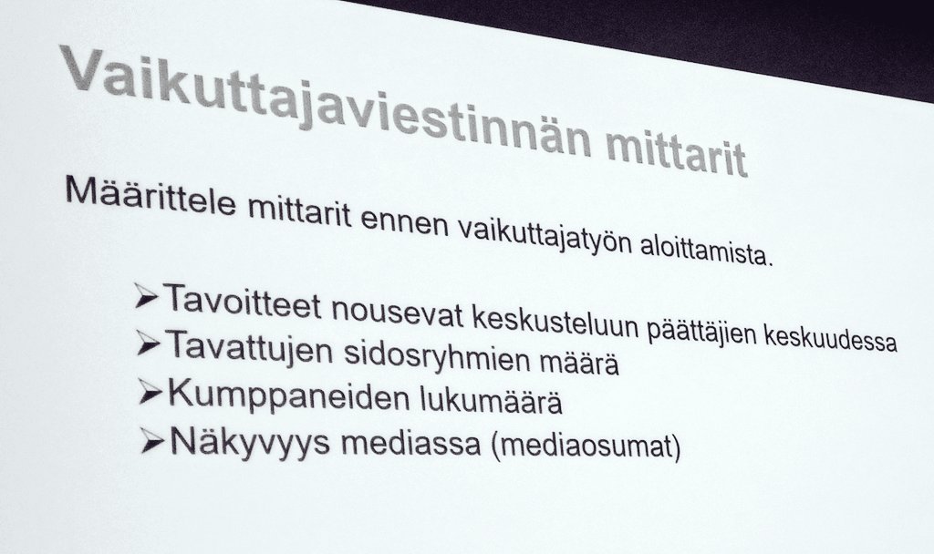 johapaak's tweet photo. Poimintoja onnistuneeseen vaikuttajaviestintään,  @KokkoMari #Comma14
✔️ Kiteytä
✔️ Havainnollista
✔️ Faktat ja perustelut kuntoon
✔️ Älä marise, esitä ratkaisu
✔️ Toimi mahdollisimman aikaisessa vaiheessa 
✔️ Aseta mittarit
#viestintä #commakoulutus https://t.co/Fct2fujdFS