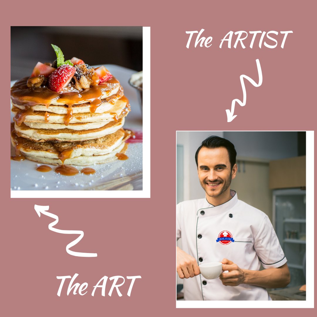 chef_book's tweet image. Book a Chef is an artist who makes restaurant-style food cooked at your home.
 #TheArtVsTheArtist #Foodie #BookAChef #ChefOnline