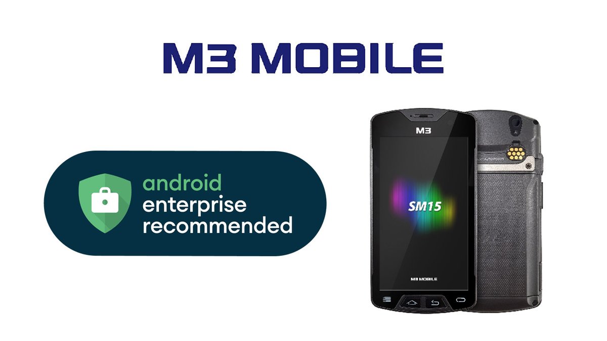 Syntechnologies's tweet photo. The M3 Mobile SM15 is Android Enterprise Recommended, ensuring a high quality and rugged build, security updates, Android updates and more. Learn more at our latest post.
https://t.co/n6P9iYGl8a
#Android @ruggedm3 https://t.co/iDQ2LMaK4v