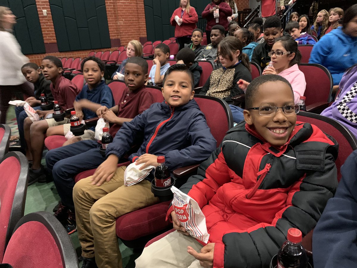 MrsGLISD's tweet photo. PBIS mystery field trip was a success!  Snacks and a movie at The Pines!  🍿 🎥 https://t.co/EmbPxCZRRh
