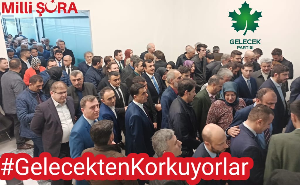 <a href="/GelecekPartiTR/">Gelecek Partisi</a> ne bir haftada 100 bin üyelik başvurusu yapıldı. Anlıyormusunuz şimdi neden #GelecektenKorkuyorlar 
#bilimsanatvakfı <a href="/Ahmet_Davutoglu/">Ahmet Davutoğlu</a> <a href="/selcukozdag/">Selçuk ÖZDAĞ</a> <a href="/SelimTemurci/">Dr. Selim Temurci</a> <a href="/mnedimyamali/">M. Nedim Yamalı</a> <a href="/Halil_UYSAL_45/">Halil UYSAL</a> <a href="/hasan_kalayci07/">Hasan Kalaycı</a> <a href="/htuglu/">Hüseyin TUĞLU</a> <a href="/Gultekin5774/">Gultekin Öztürk</a> <a href="/Glhma2/">Gülhüma</a> <a href="/frdckt/">ferdi cakat</a> @ozbogluf