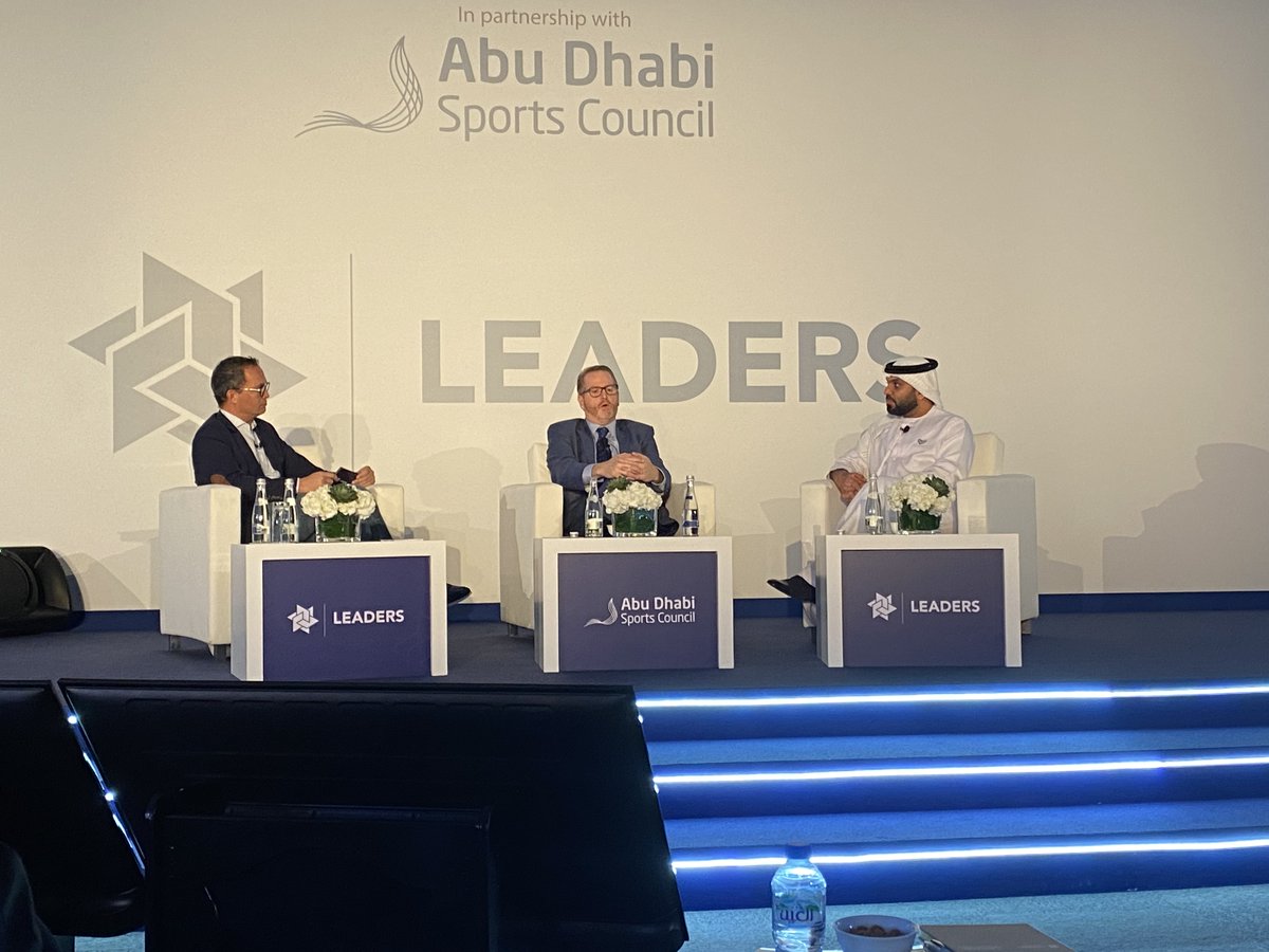CSM_Worldwide's tweet photo. Team CSM #MiddleEast at The Leaders Conference in Abu Dhabi. Speakers talking about opportunities and challenges in the region. Topics like; the growth of Esports in the GCC and partnerships between @MSE and @EtihadAirways #LeadersAD #SportConference #TheSportBusinessSummit https://t.co/qiWjlHnybk