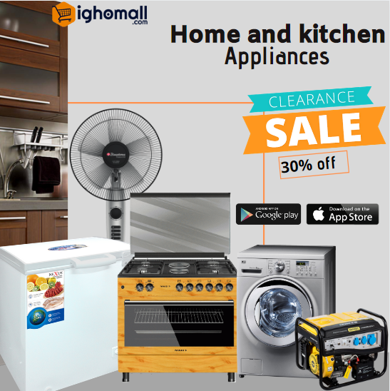 ighomall's tweet photo. We offer the best deals in Nigeria for Home Appliances. Download our App or visit https://t.co/oh7OgBqZ73 now to enjoy these deals. https://t.co/dyiVpYPD9Q