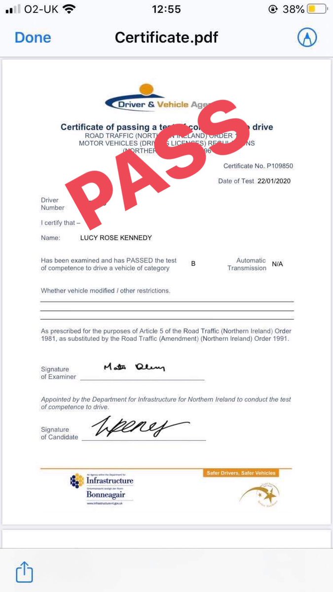 lessonsderry's tweet image. ⭐️⭐️CONGRATULATIONS⭐️⭐️    To Lucy Kennedy passed her driving test today 🚗💨💨💨