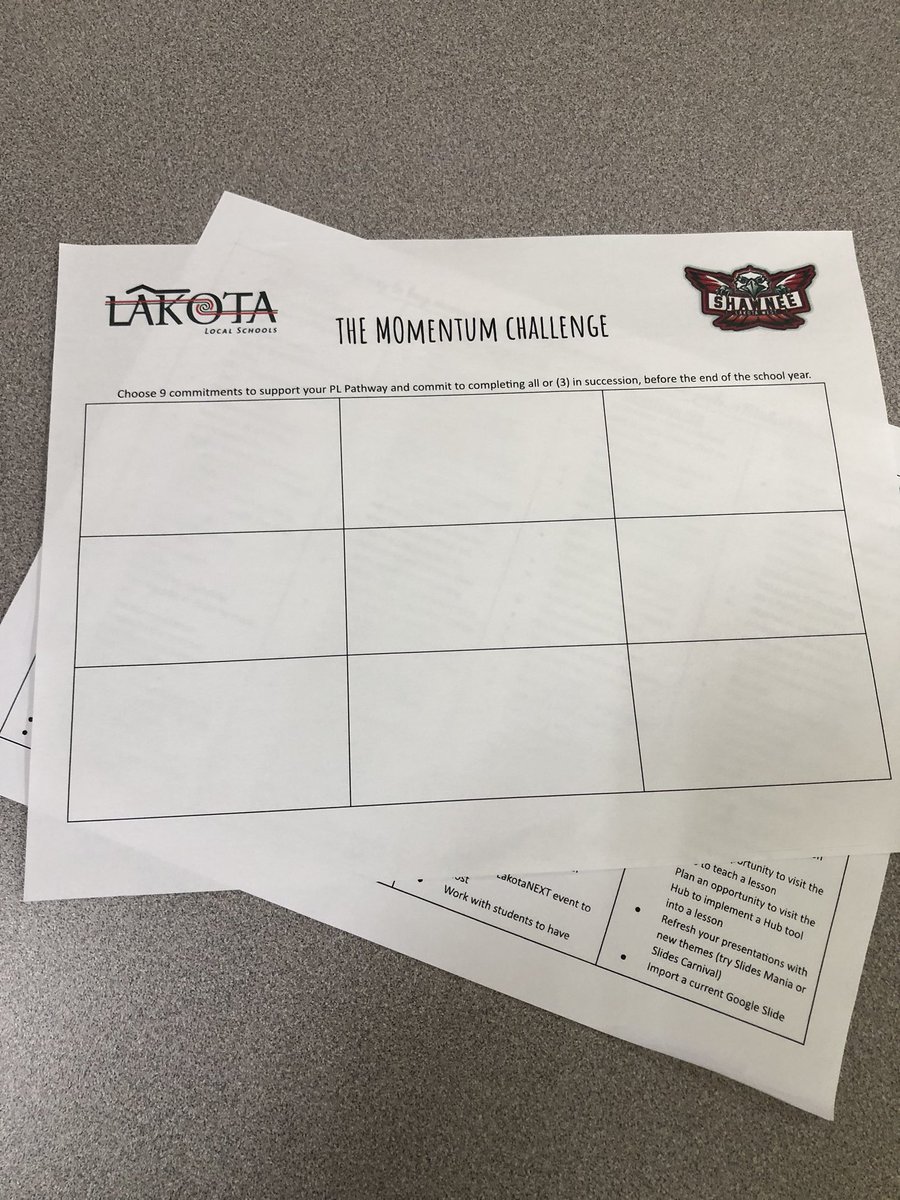 Coach_KT's tweet photo. Shawnee PD this morning surrounding collaborative conversations on our “Momentum Challenges!” WE continue to reflect, push each other, and grow! #WEareLakota #ShawneePride #PLpathways https://t.co/Ucfzx5SPzN