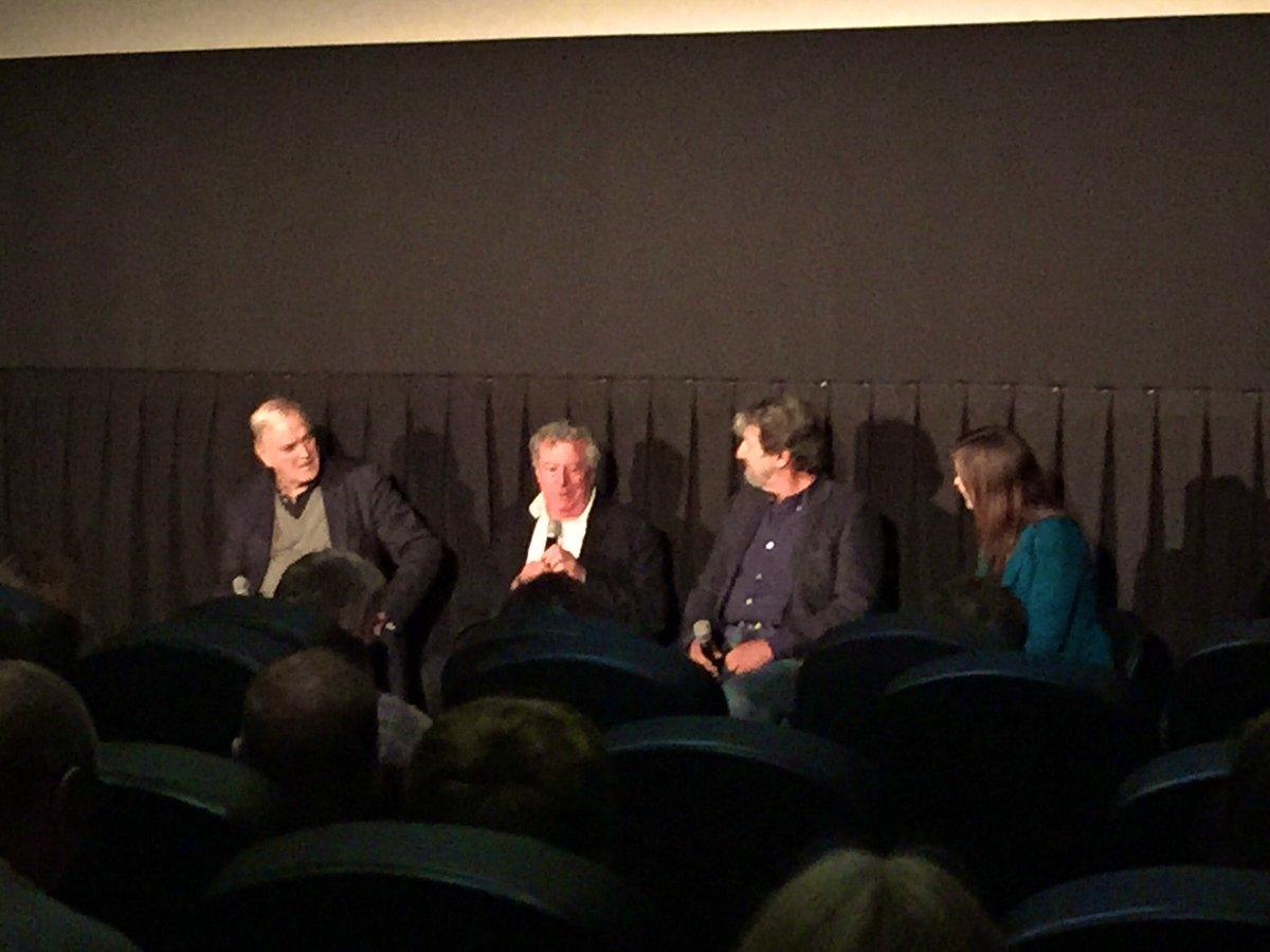DanPasternack's tweet photo. So sad to wake up to the news of the passing of the great Terry Jones. The last time I saw him was at @Tribeca in 2015. Here he is with @JohnCleese following a screening of my favorite @montypython film Life of Brian, which he directed so brilliantly. #TwoDownFourToGo https://t.co/4zWRp0W8Od