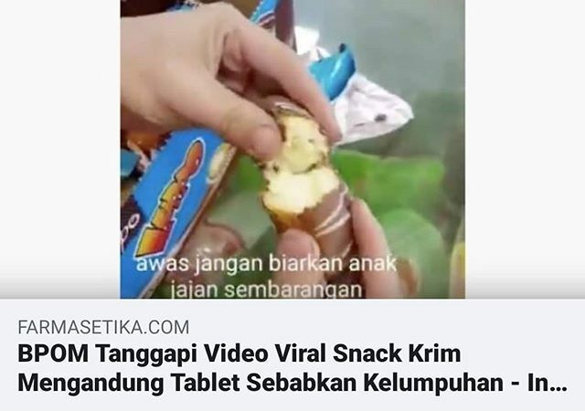farmasetika_com's tweet photo. https://t.co/MFaLyJCbaI - Akhir-akhir ini Netizen dihebohkan dengan sebuah unggahan video dimedia sosial yang menggambarkan produk makanan ringan/snack impor dari Turki dengan merk "luppo" mengandung tablet yang diklaim membuat seseorang lumpuh.
#apoteโฆ https://t.co/crp7K41clL https://t.co/sAV2f6PeKY