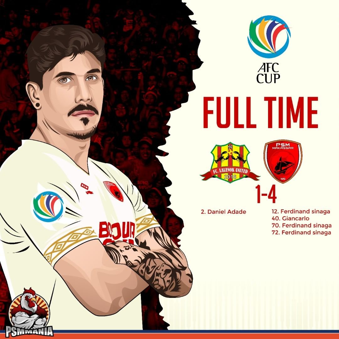 psmmania's tweet photo. Full time
Lalenok 1-4 psm Makassar https://t.co/meFnJyy9aU
