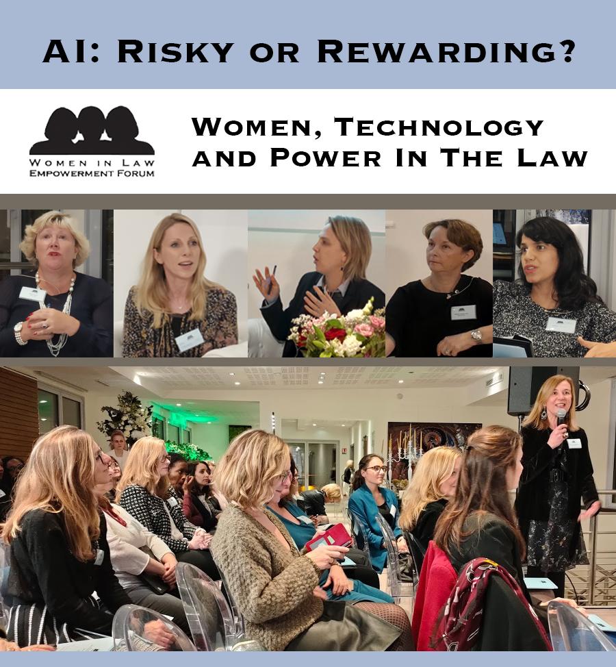 WILEurope's tweet photo. Well done to our Board Member @bdelmaslinel @OsborneClarke  for her participation  yesterday in Paris to a thought-provoking discussion at #wilef on how to empower #womenintechnology with a focus on the risks, rewards, and regulation of #artificialintelligence! #womenleadership👏 https://t.co/DfHg0CIyal