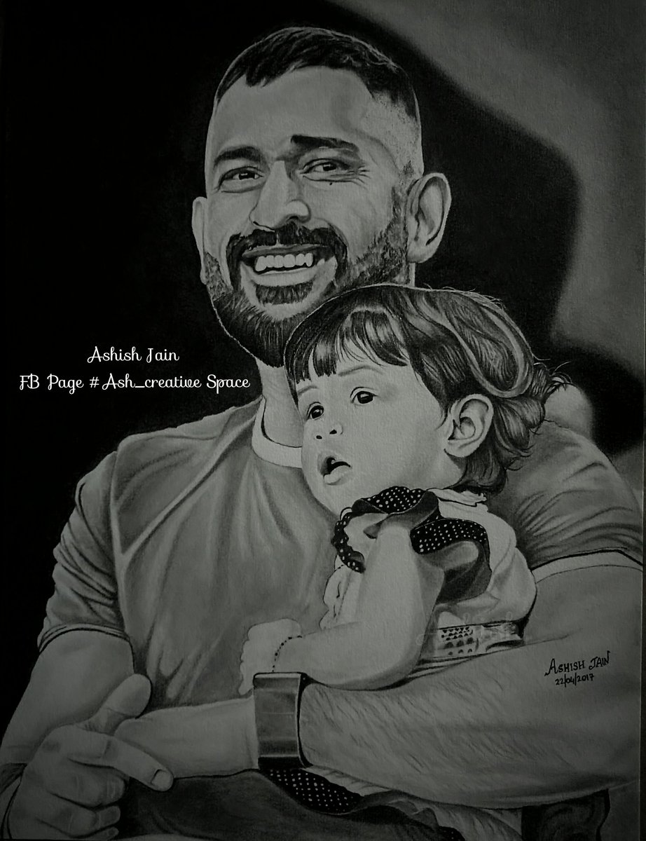 Pencil Sketch  @msdhoni  @ChennaiIPLTag Him!