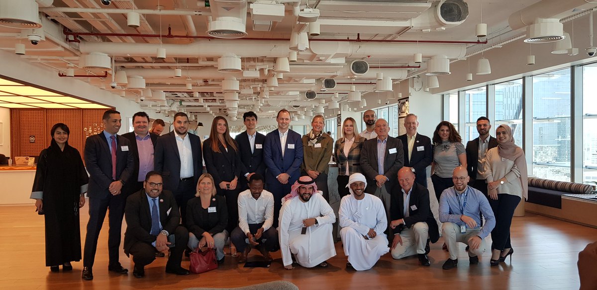 CBC_abudhabi's tweet photo. All smiles! @CBC_abudhabi members and guests attended the presentation and a tour of Wework x Hub71. We thank @hub71ad for hosting us. #Canada #UAE #inabudhabi #startups #business #networking https://t.co/VmTUvmErCQ