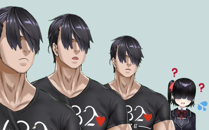 お、お兄ちゃんが分身してる…😳❓❓💦 