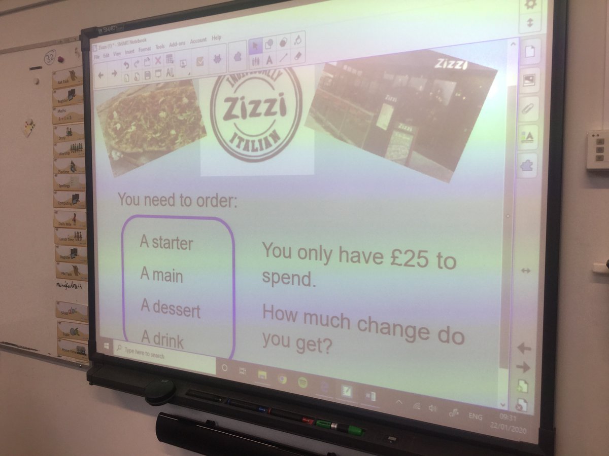 scargill_school's tweet photo. Leopard Class have been enjoying problem solving week. This morning they had to order from Zizi on a tight budget of only £25! Tummy’s are rumbling now!🐆🍕 #problemsolvingweek #pizzaislife https://t.co/x56VT4SkPL