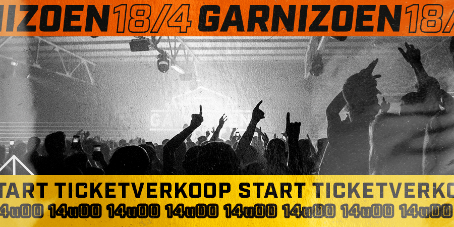 Garnizoen_be's tweet photo. 1000 Early Bird tickets gaan vandaag om 14u00 in verkoop voor €25. Op is op! Daarna betaal je €30. 🖤 #GZ20

👉 https://t.co/sjSRcc5Xiz https://t.co/NgGQll2Zax