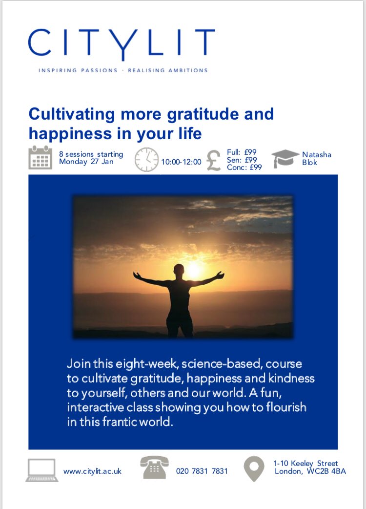 toucantoo_'s tweet photo. Want to develop a more #positivemindset for 2020 &amp; beyond? Few places left for @citylit course starting this Mon am. Fun activities in a small group teaching tools for a happier life.
#positivepsychology #mindfulness #lifecoaching #gratitude #londoncourses https://t.co/Z4wtDeQzNq https://t.co/wIqLwZ6RmB